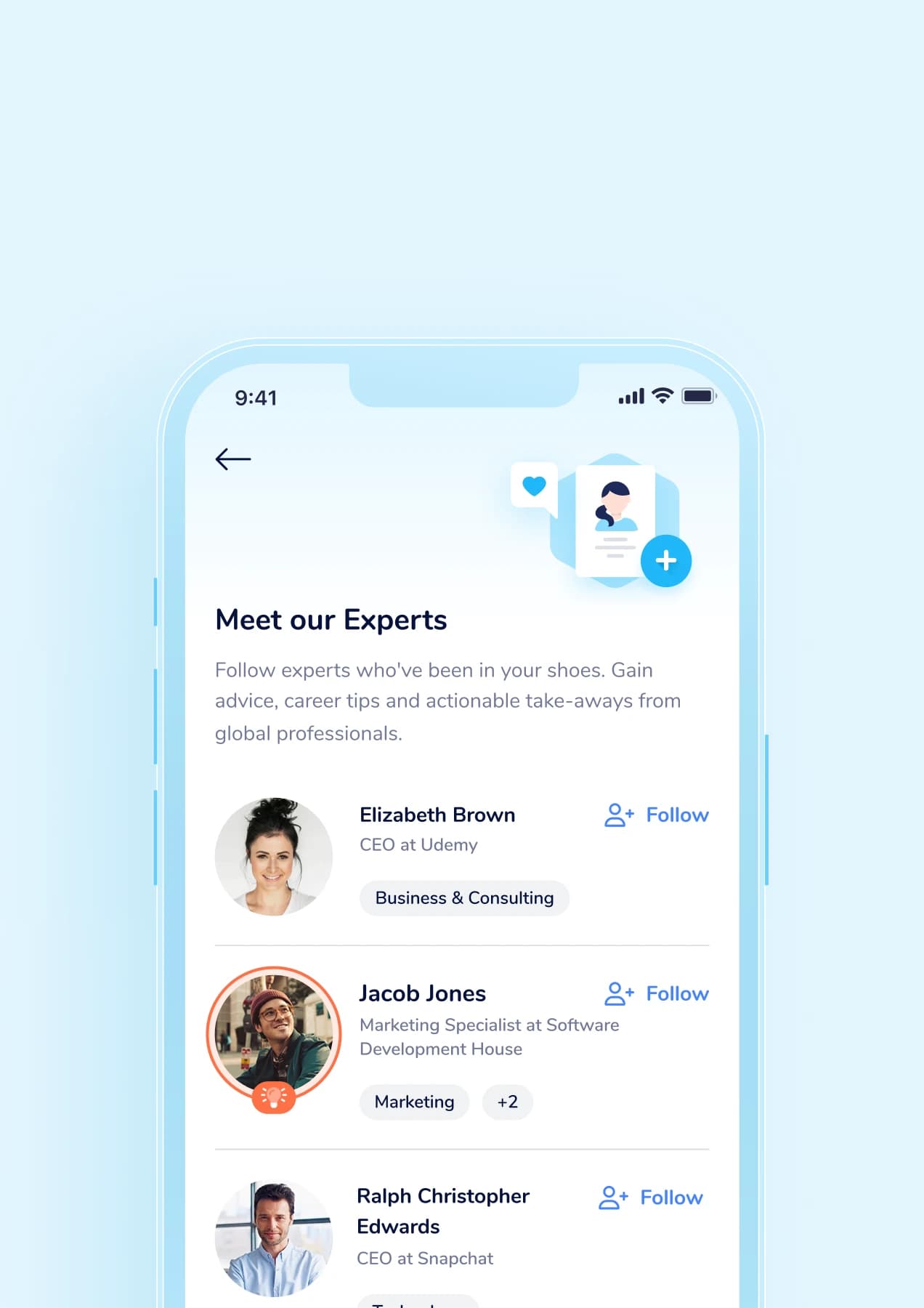 Connect with industry experts