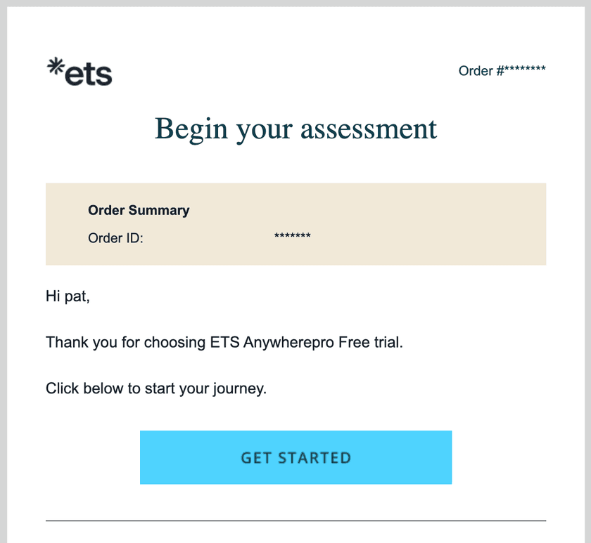 Check your email