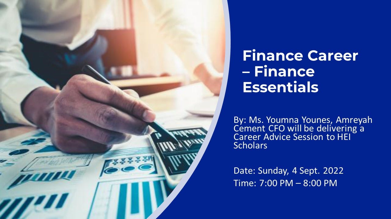 Career Advice Session: Finance Essentials with Youmna Younes
